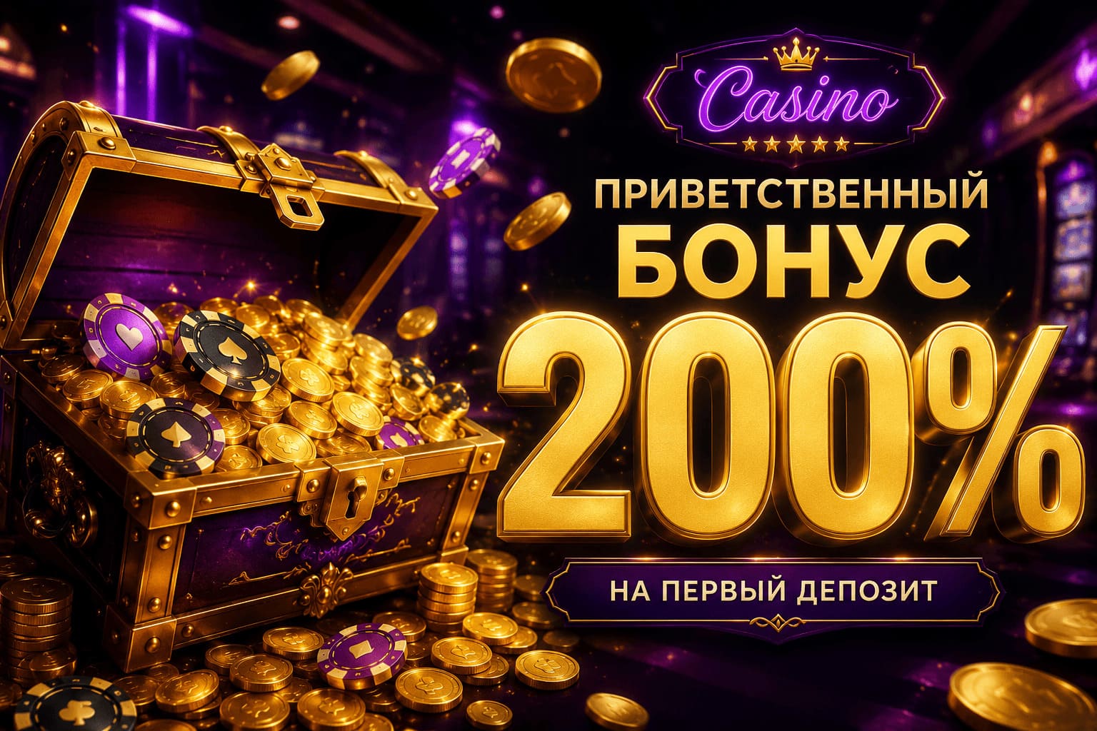 Приветственный бонус 200%
